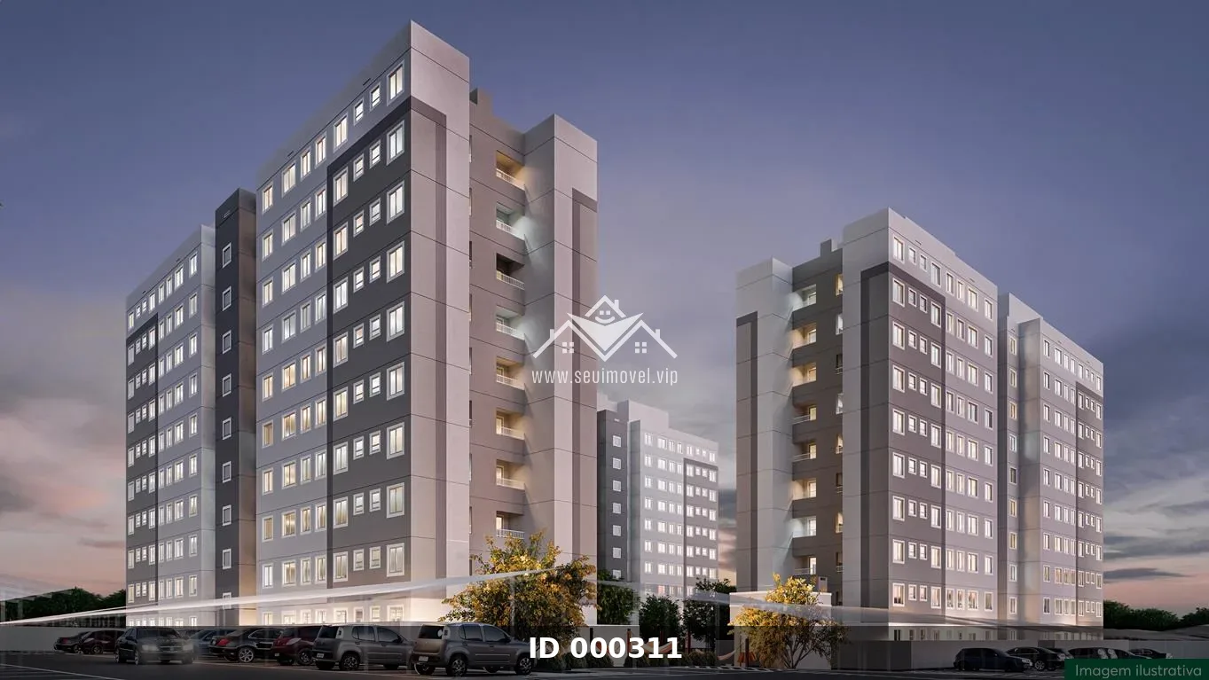 Apartamento Castello di Ângelo com 2 Quartos, Piscina, Salão de Festas e Playground